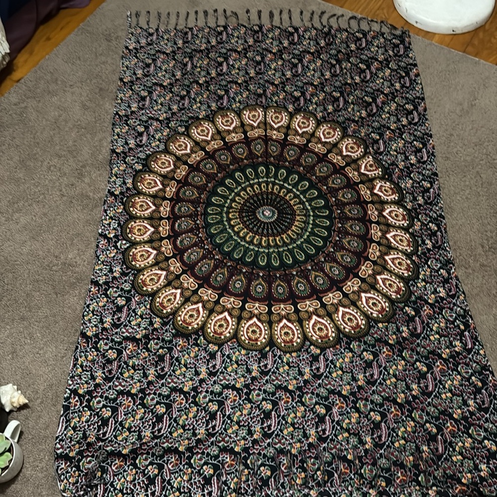 Cotton Blend Multi Wear Scar/Wrap/CoverUp/Pareo-EUC - Picture 6 of 10